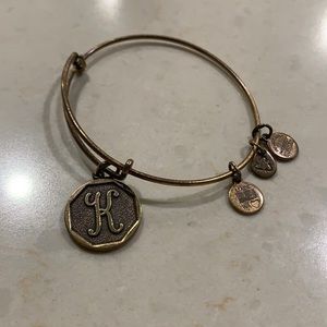 Letter K Gold Alex & Ani Bracelet